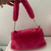 Juicy Couture free love fluffy shoulder purse PINK