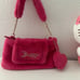 Juicy Couture free love fluffy shoulder purse PINK