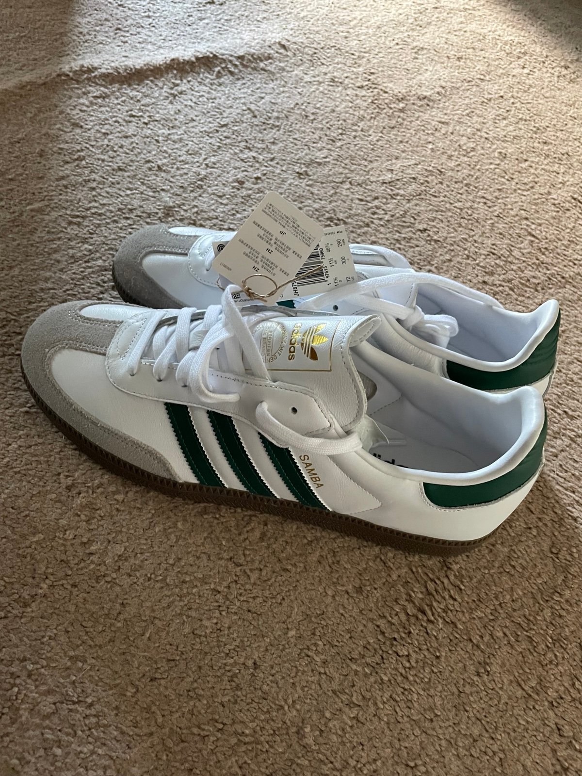 BRAND NEW WITH TAG Men’s Size 12 Adidas Samba Green and White