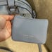 Juicy couture heritage satchel slate blue color with change purse.