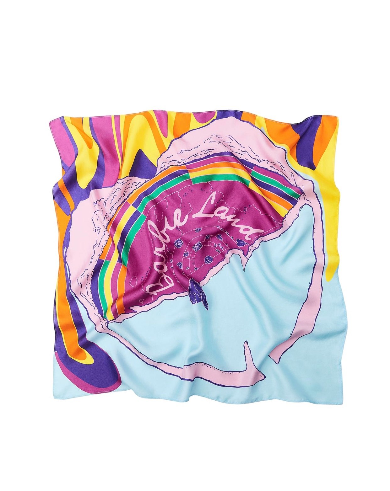 ZARA Barbie silk print scarf