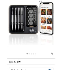 Wireless Meat Thermometer with 4 Probes, Inkbird WiFi Digital Food Thermometer