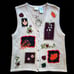 Vtg Autumn Fall Beaded Sweater Vest Sz Med Bobbie Brooks 90s Cottagecore Granny