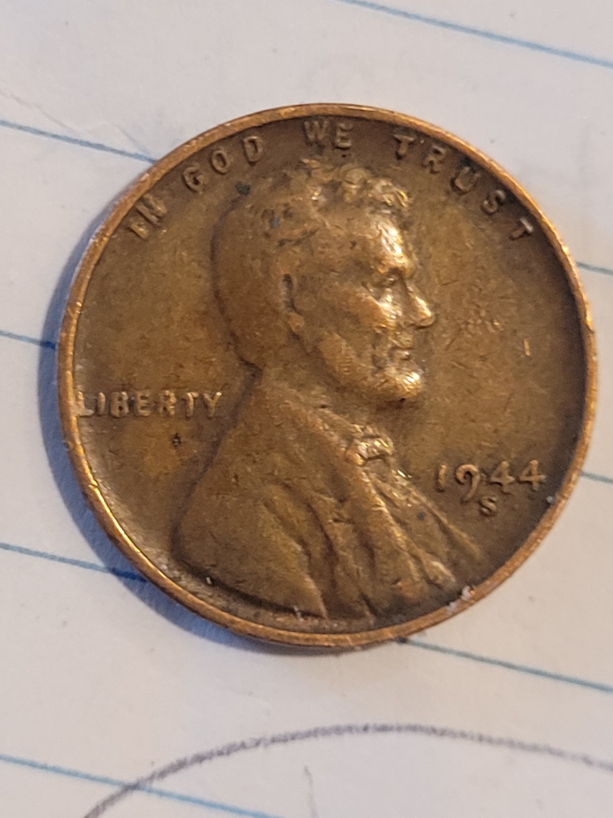 1944 s wheat penny