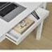 Modern Home Office Parsons Computer Desk with Drawer Rectangular Engineered Wood