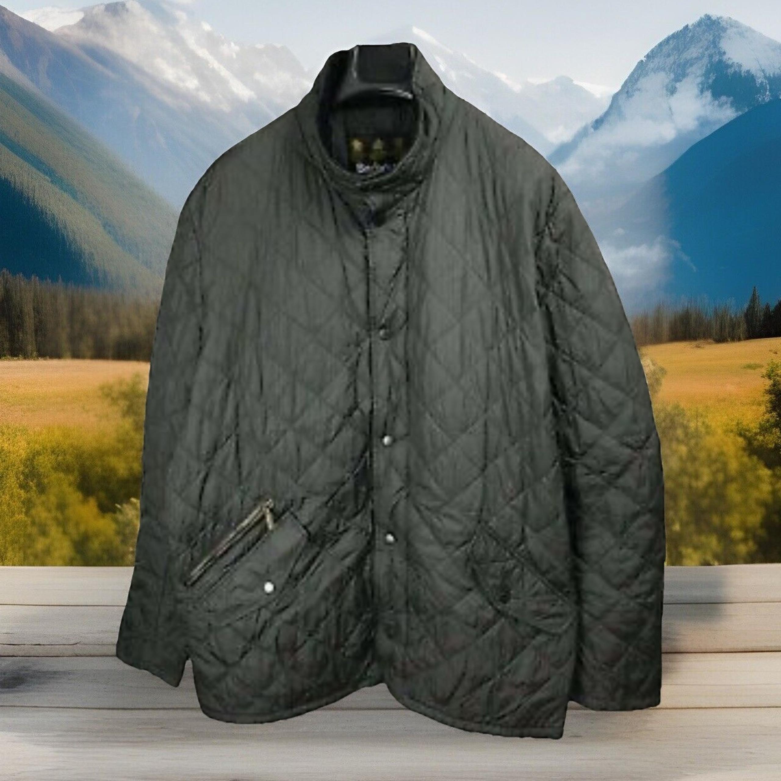 Barbour Men's Chelsea Sportsquilt Quilted Jacket 2XL Gray