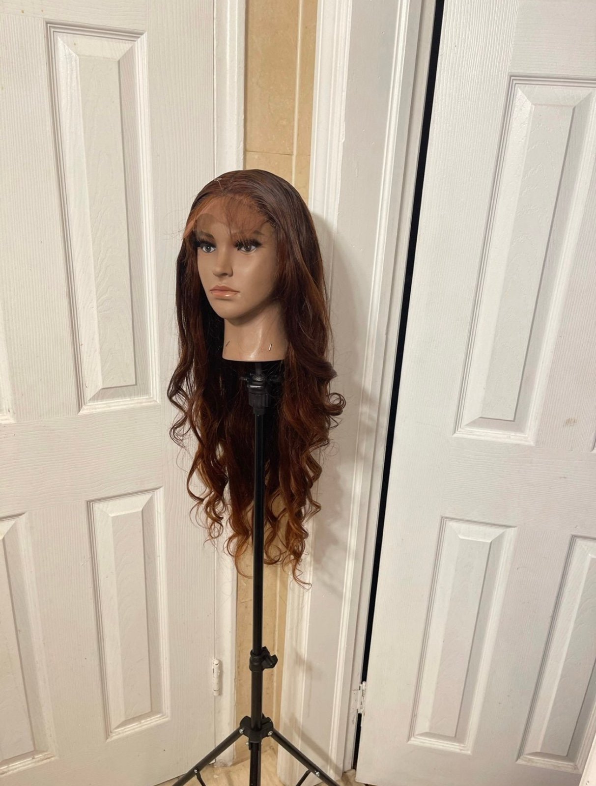 5x5 Brown Peruvian closure Wig