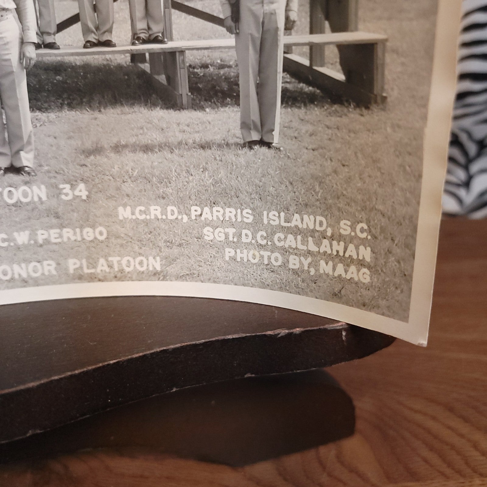 3/100 - Rare Vintage Retro Military Photo: store June 1955 Marine Corps Platoon 34