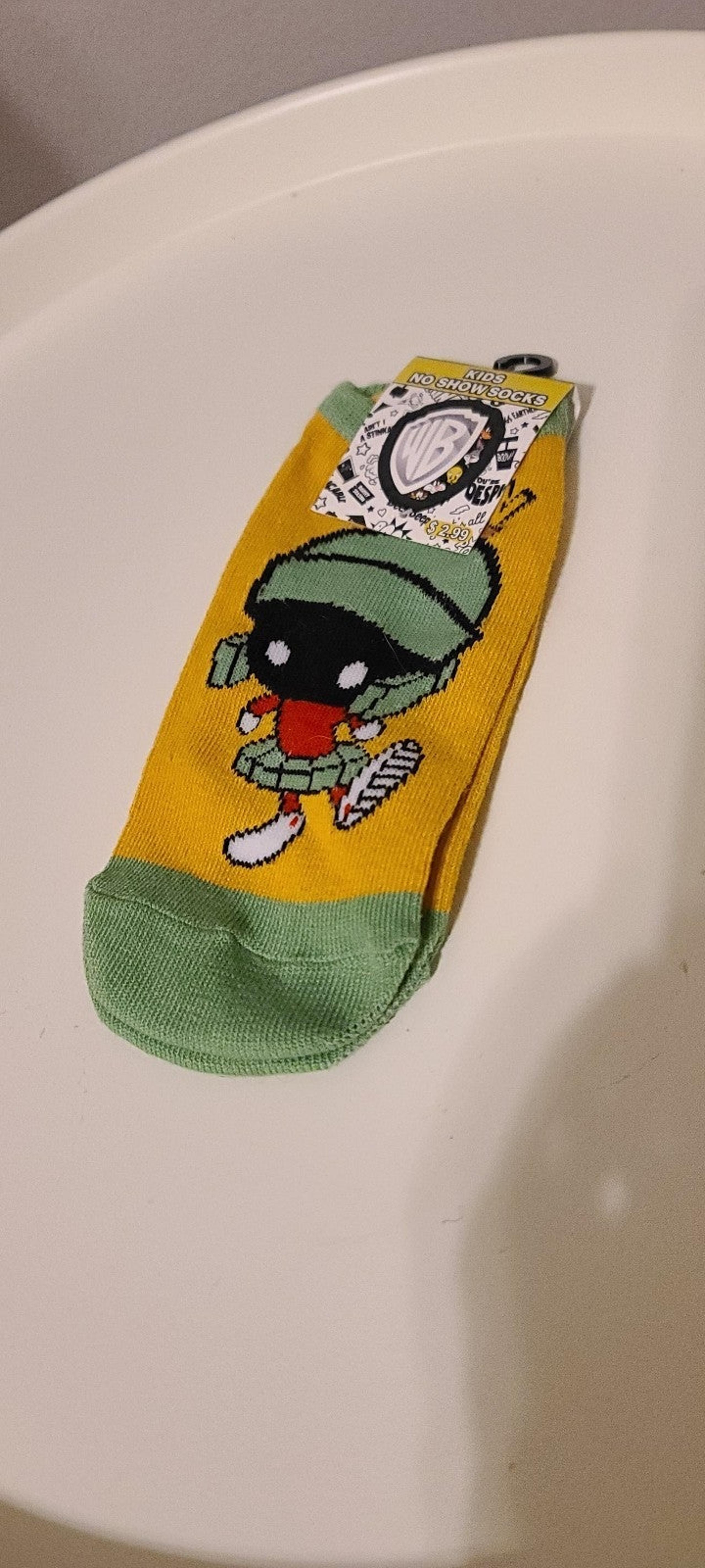 Marvin the Martian No Show Socks Looney Tunes