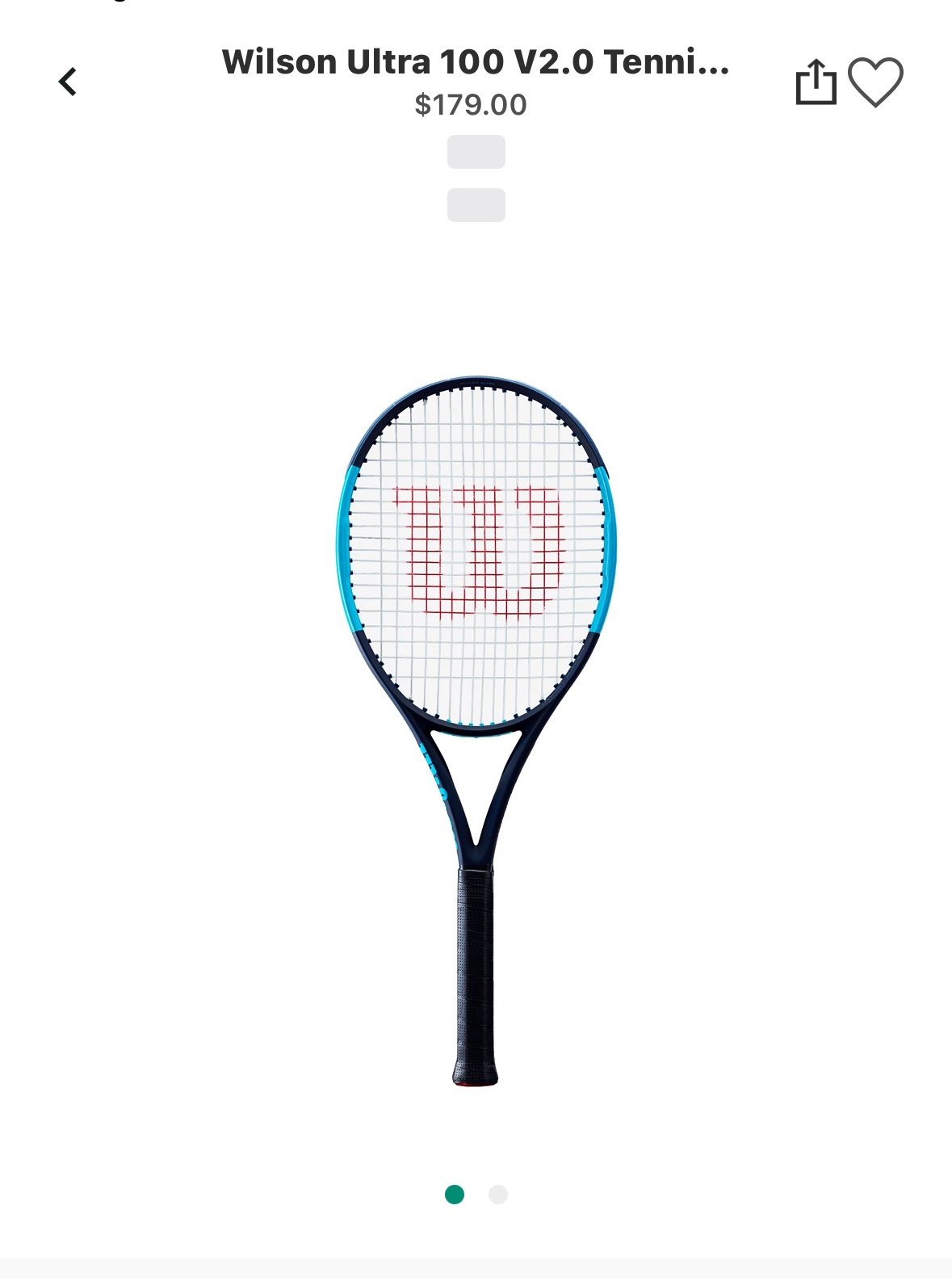 Wilson Ultra 100 V2 Tennis Racquet