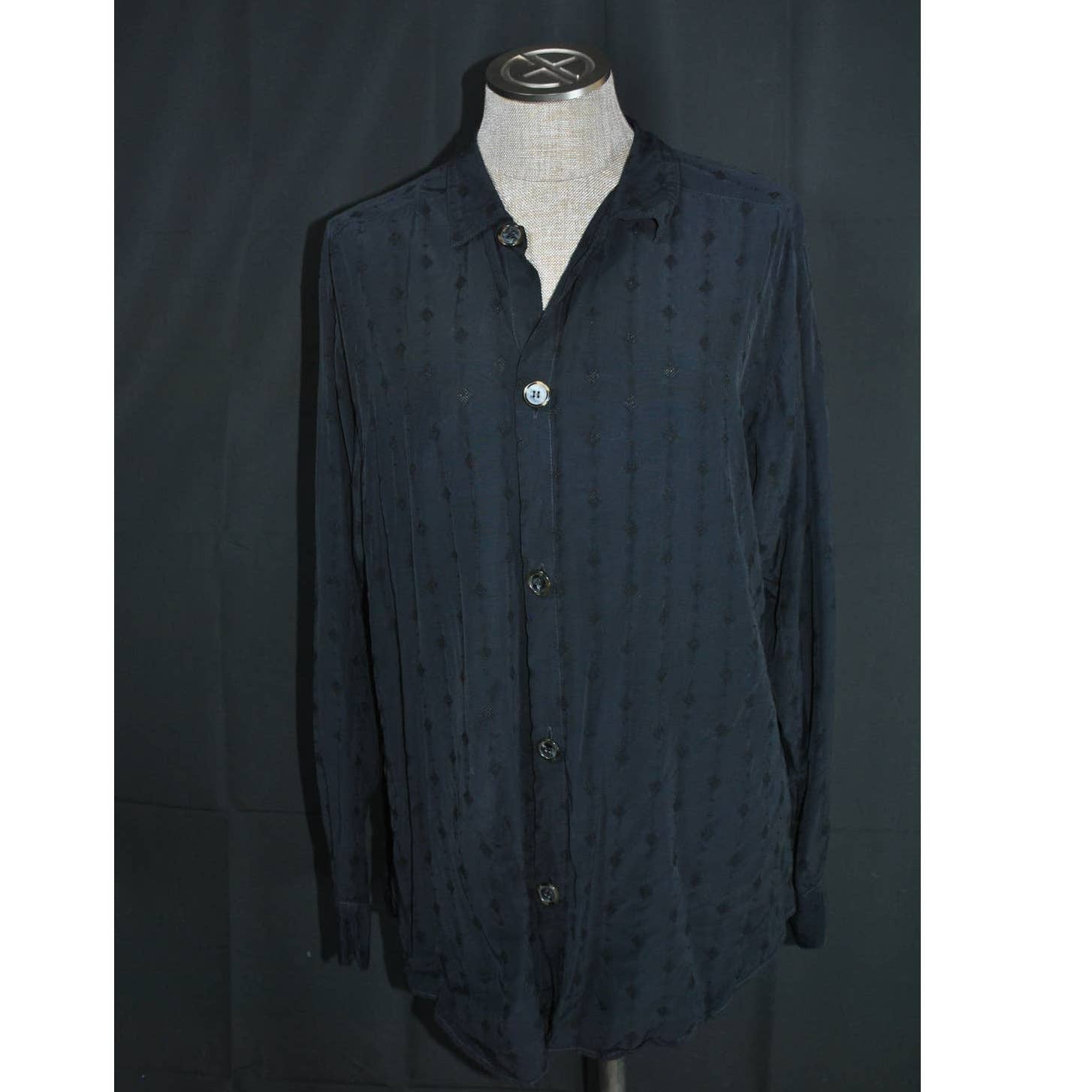 CP Shades Black Button Up Top - M