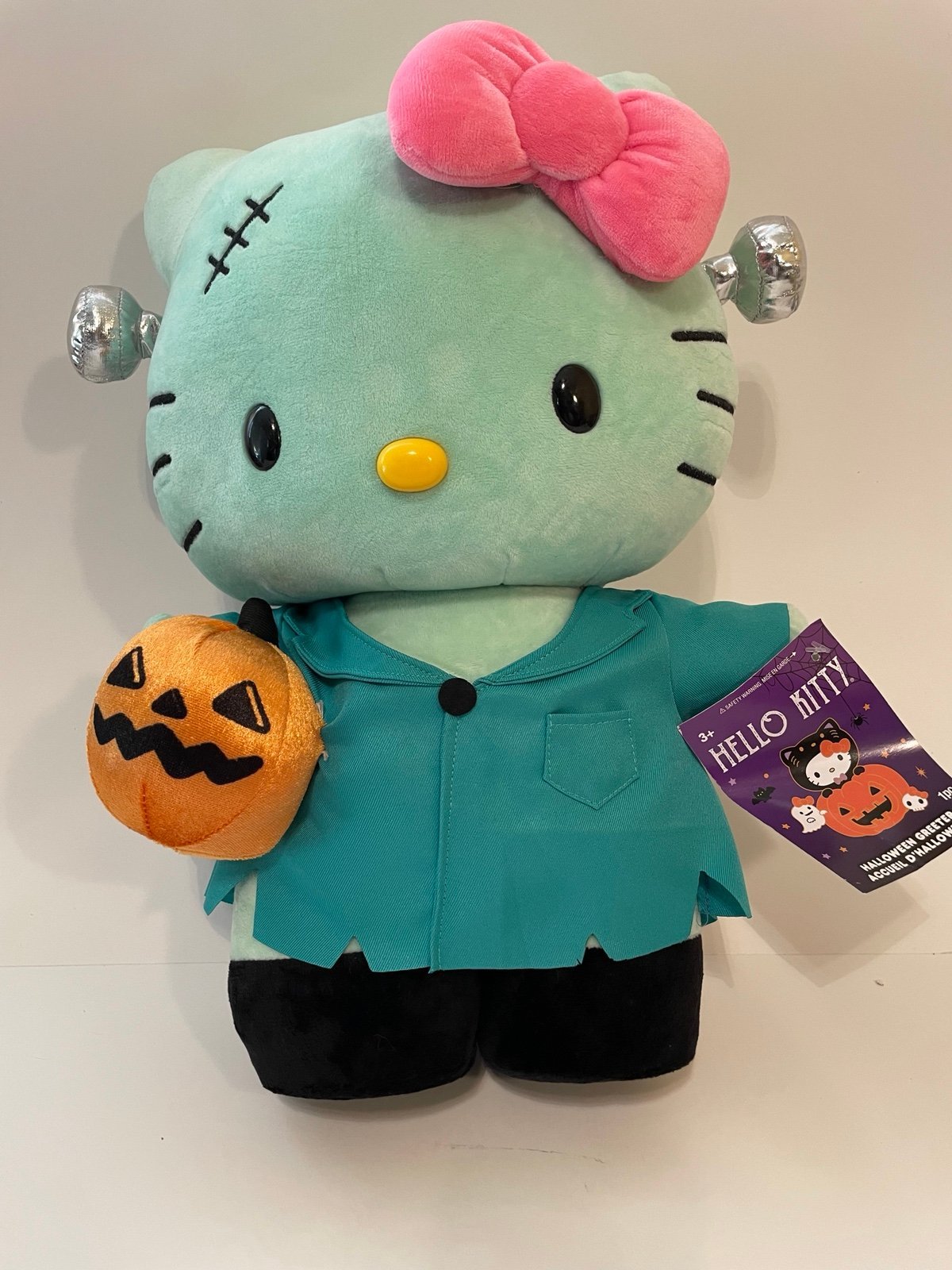 Hello Kitty Halloween Frankenstein Greeter Sanrio 2024 NEW Viral TikTok Green