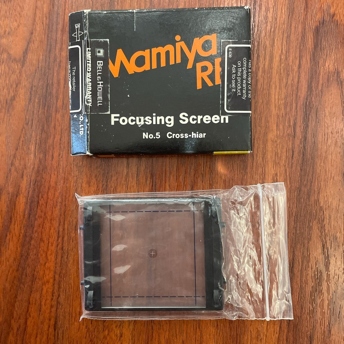 Mamiya RB67 Focusing Screen Cross-hiar