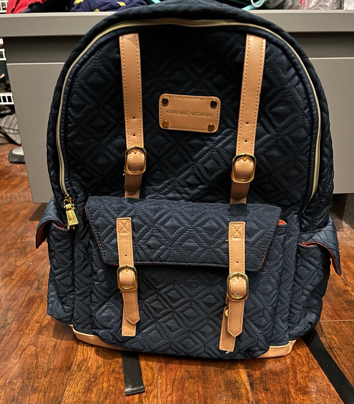 Adrienne Vittadini Blue Backpacks Mercari