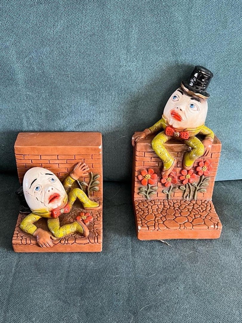 Vintage Progressive Humpty Dumpty Bookends