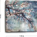 Framed Canvas Art Work Wall Decor, Home Plant Wall Decorations Size 14x14inch