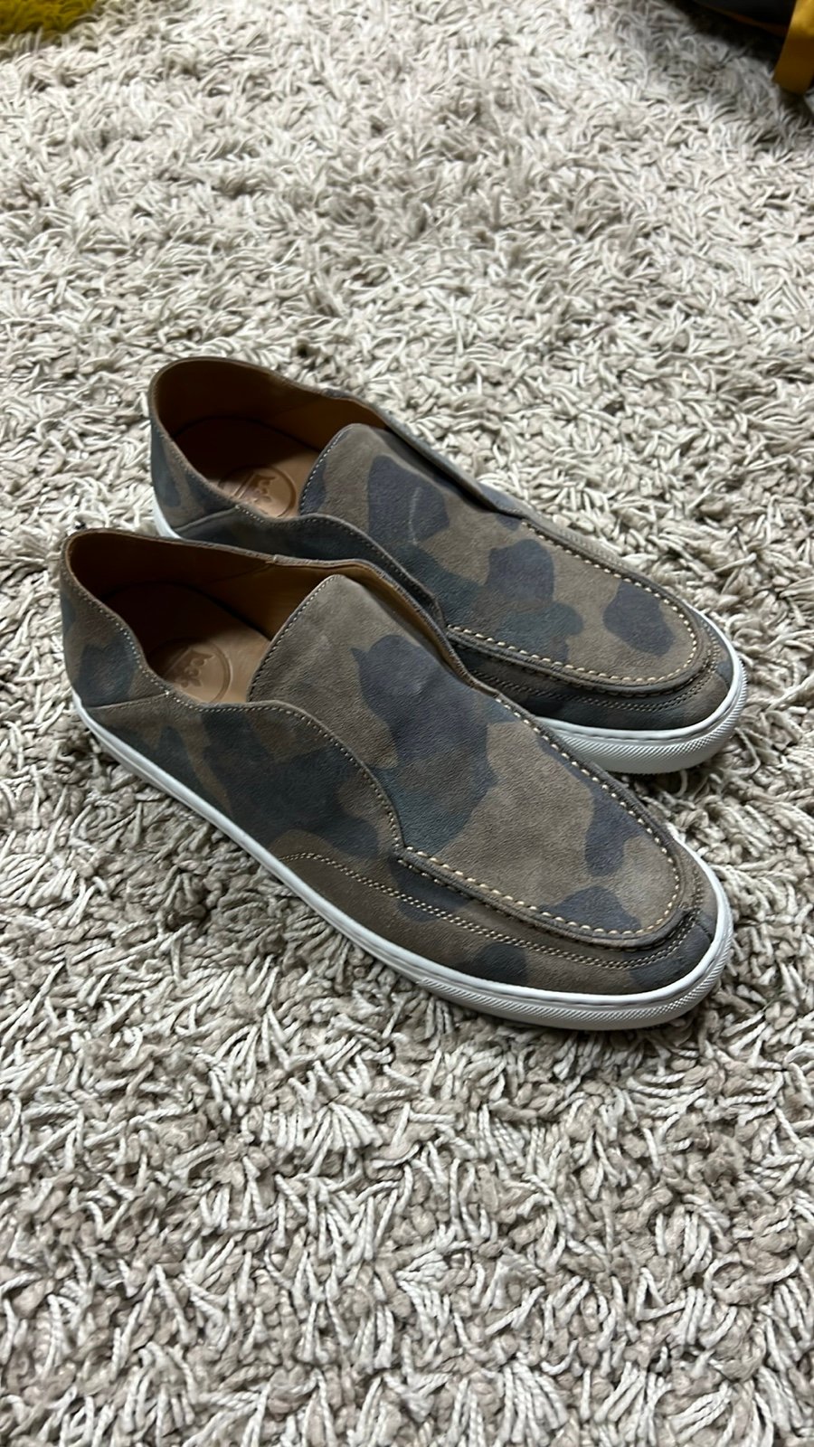 Peter Millar Suede Camouflage Slip-Ons, Men’s 10.5