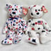 Ty Beanie Babies Glory Bear and Red White & Blue Bear with errors!