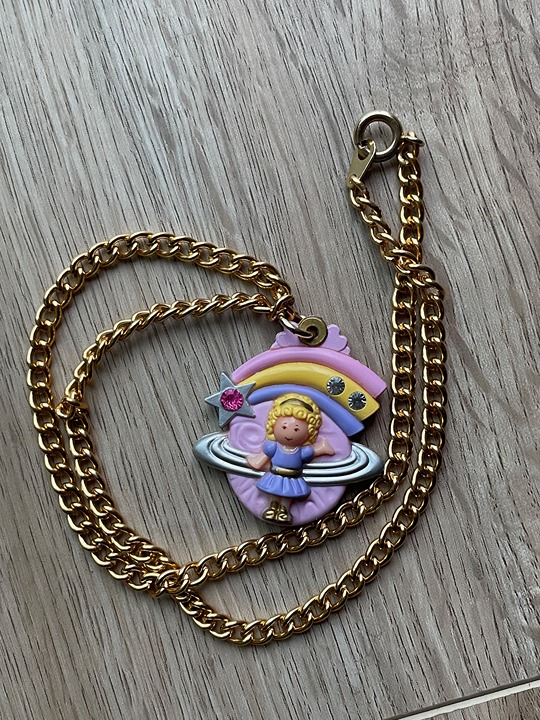 Vintage Polly Pocket Shooting Star Necklace 1992