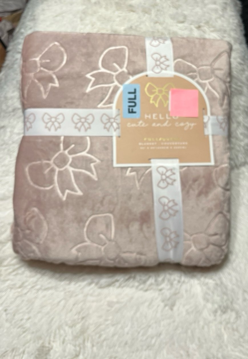 Pink Bow Blanket