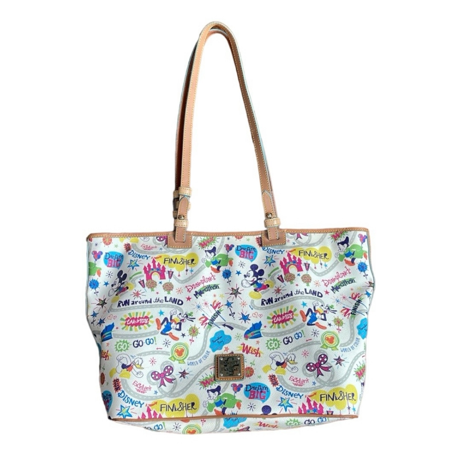 RARE 2014 Run Disney Dooney and Bourke WDW Marathon Tote Bag Purse