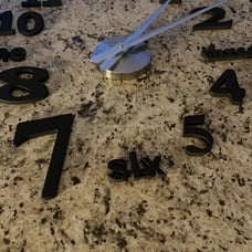 1pc 40in 3D DIY Frameless Large Wall Clocks