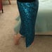 Pantora XS Women's Cavi Sequin Blue Leopard Wrap Skirt