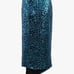 Pantora XS Women's Cavi Sequin Blue Leopard Wrap Skirt