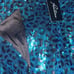 Pantora XS Women's Cavi Sequin Blue Leopard Wrap Skirt