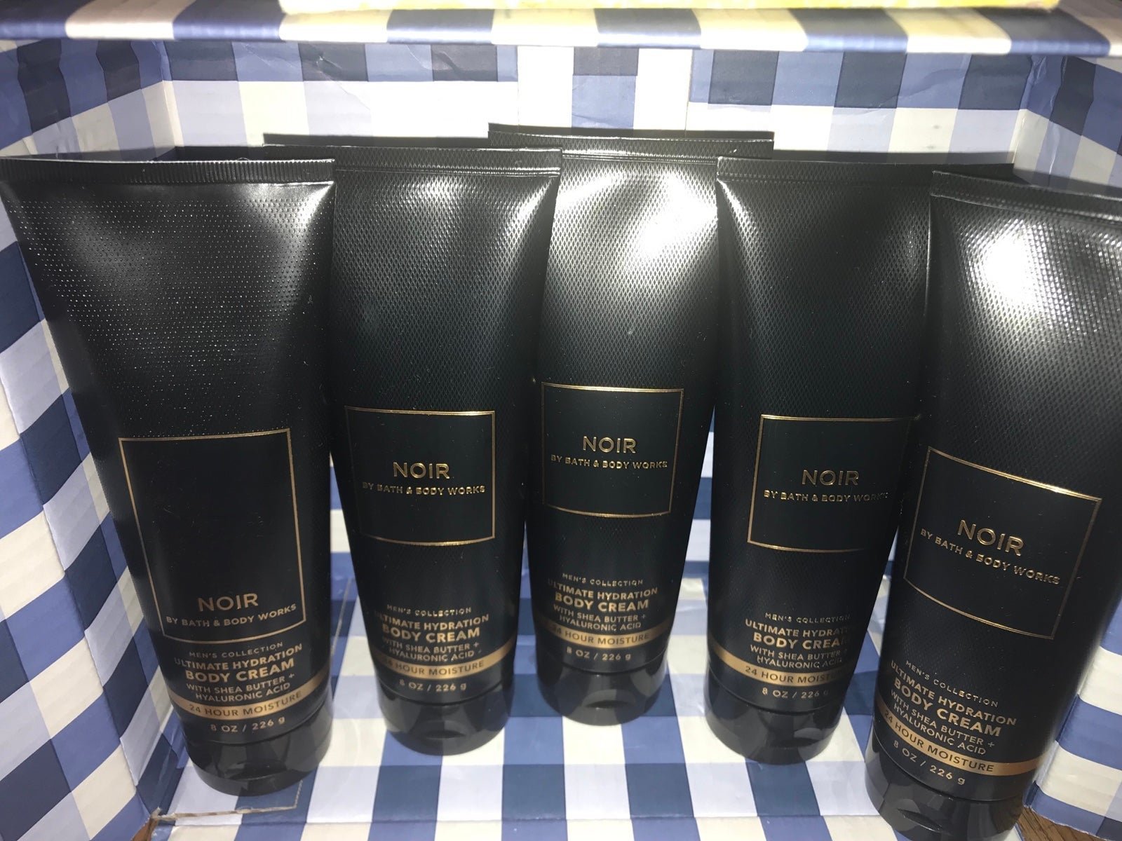 BATH AND BODY WORKS NOIR MEN’S COLLECTION ULTIMATE HYDRATION BODY CREAM 5PCS SET