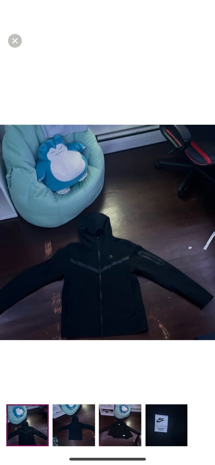 black Nike tech hoodie