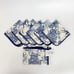 Yachting Club Napkins Dish Towel Nautical Coastal Seashell Cotton Made In Italy