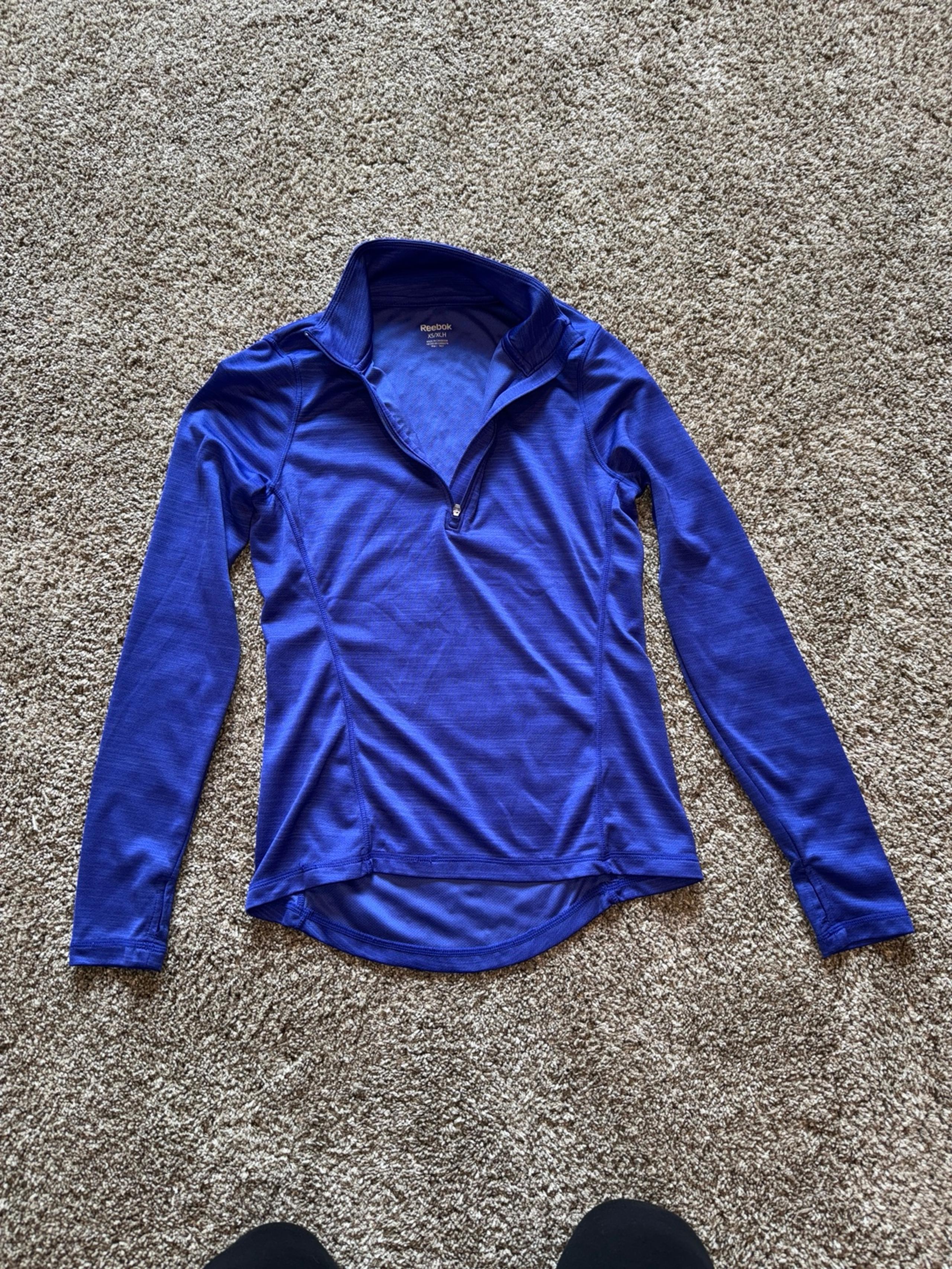 Reebok womens athletic quarter zip xs