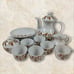 Wunsiedel MCM Orange Flower Pattern Porcelain Tea Set