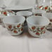 Wunsiedel MCM Orange Flower Pattern Porcelain Tea Set