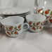Wunsiedel MCM Orange Flower Pattern Porcelain Tea Set