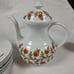 Wunsiedel MCM Orange Flower Pattern Porcelain Tea Set