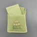 Easter Egg Embroidered Potholder and 2 Tea Towels Set Pastel Geen Gingham Easter