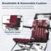 Portable Folding Transport Wheelchair Telescopic Handle Shock Absorption 8 Wheel