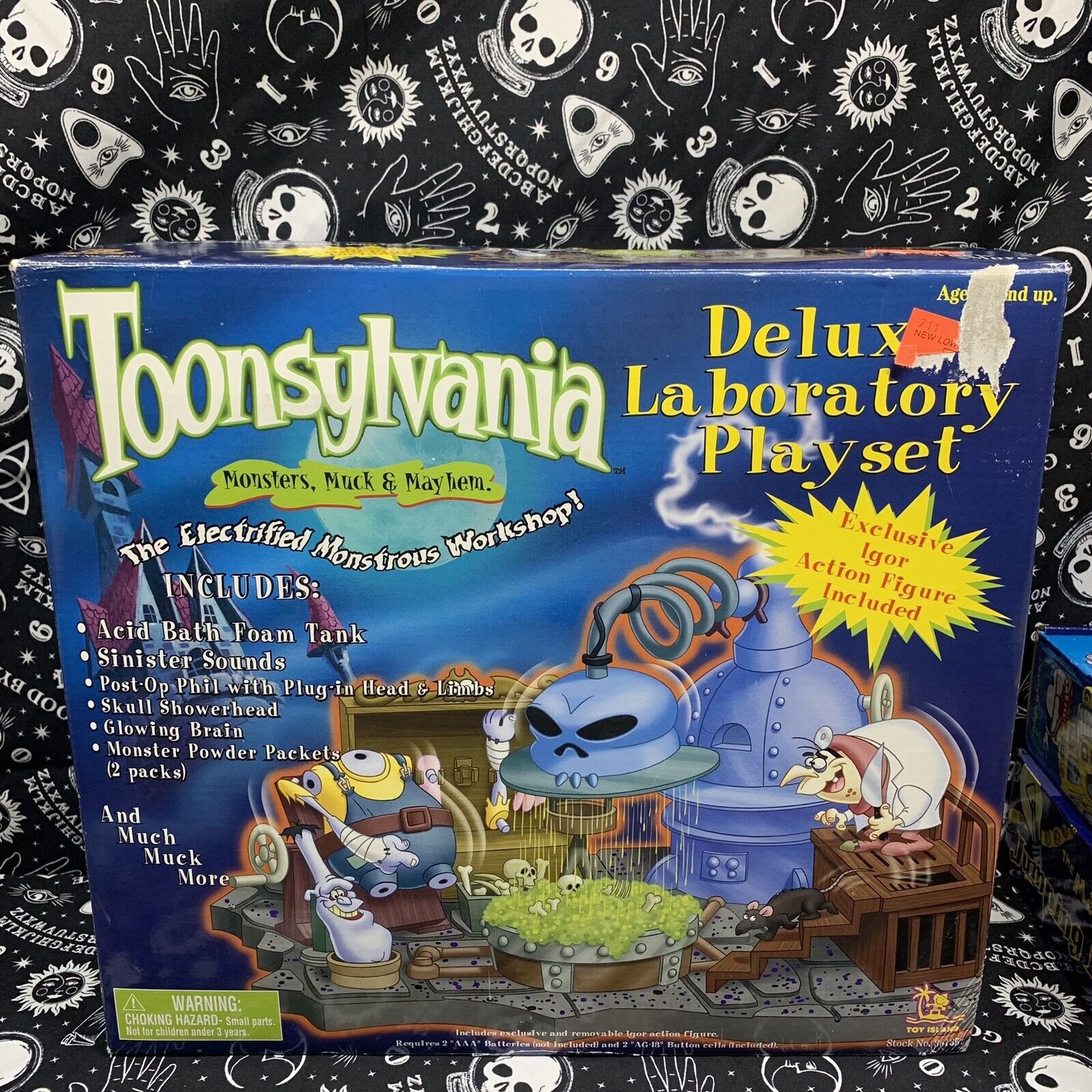 Vintage Toonsylvania Deluxe Laboratory Playset NEW Open Box Sealed Contents 1998
