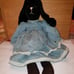Handmade Black Rabbit W Dress 18.5 Tall