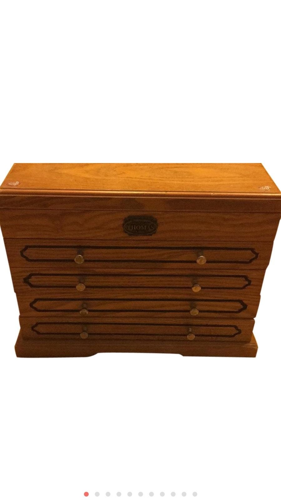 Vintage Wood Jewelry Box