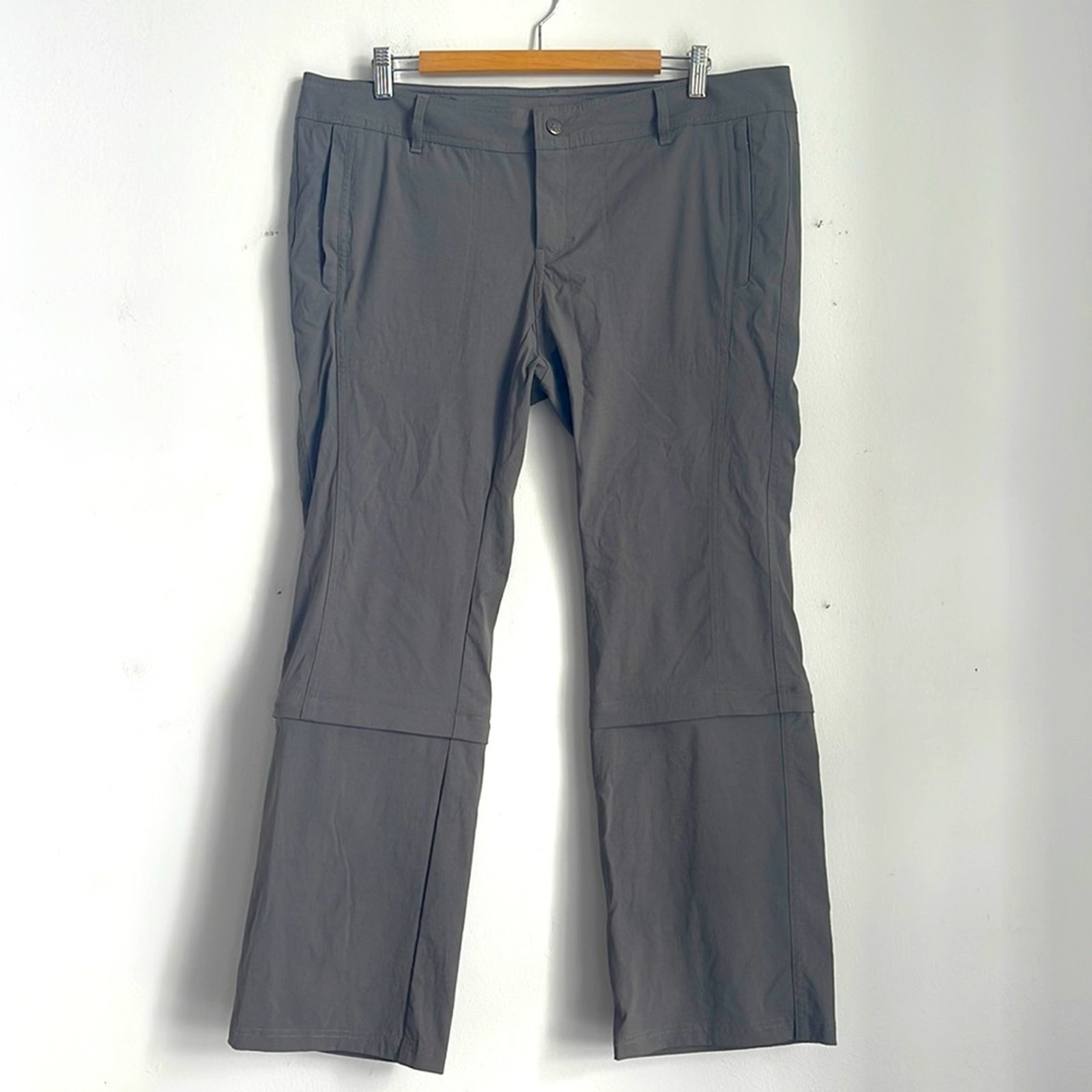 REI convertible athletic outdoor hiking quick dry nylon pants sz 16P
