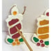 Vtg 15 Piece Christmas Ornaments Stained Glass Light Covers Plastic Clips MCM