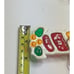 Vtg 15 Piece Christmas Ornaments Stained Glass Light Covers Plastic Clips MCM
