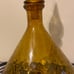 Vintage Empoli Amber Glass Decanter