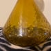 Vintage Empoli Amber Glass Decanter