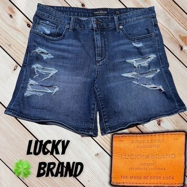 Lucky Brand Distressed Denim Shorts sz 12