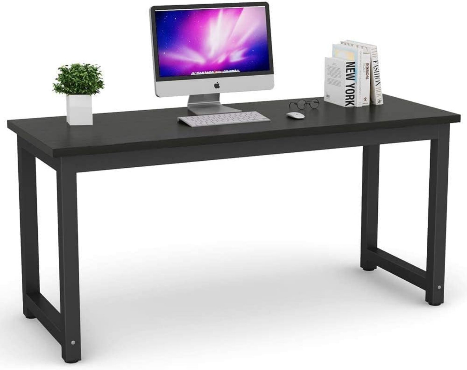 Tribesigns Modern Computer Desk, 63 inch Large Office Desk Computer Tabl