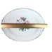 Magnolia by Cunningham & Picket 11 Oval Serving Platter Vintage 22 K Gold Hand